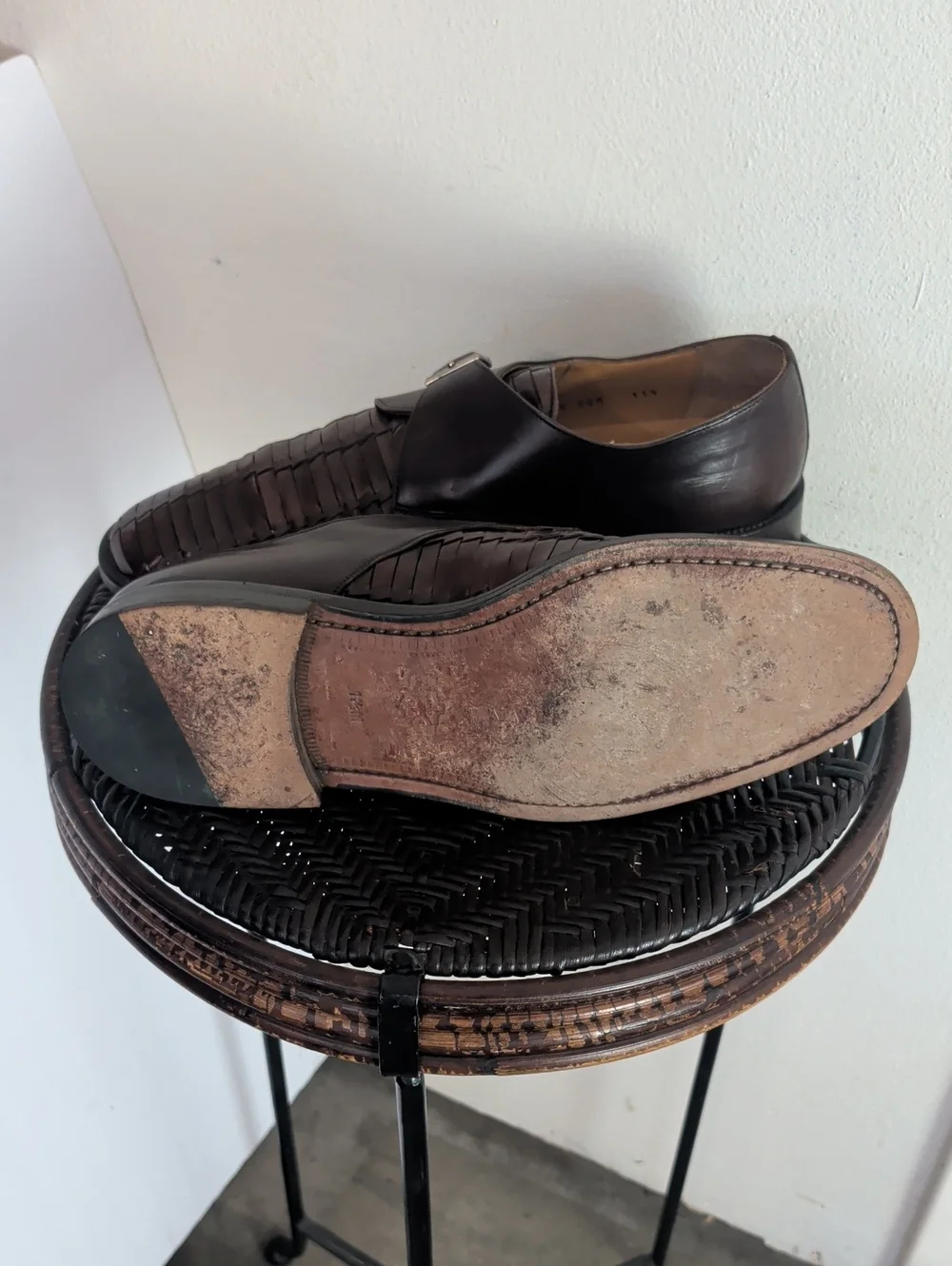 Avventura Made In Spain Handmade Fisherman Style Oxfords Men Size 11 1/2 M